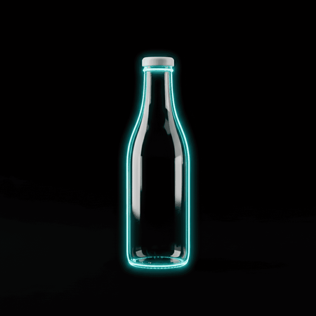 Tracing Neon Flux Bottle