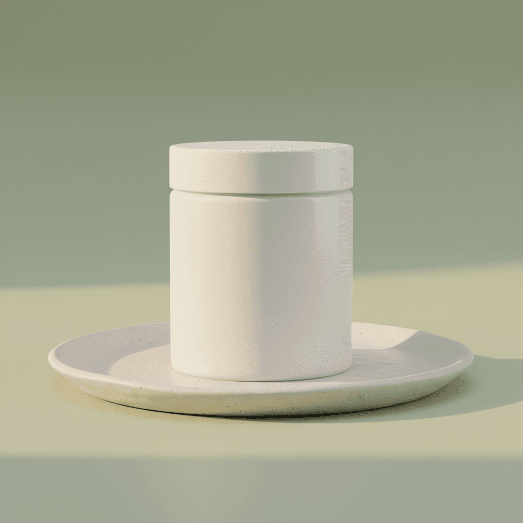 Botanical Ceramic Plate Jar