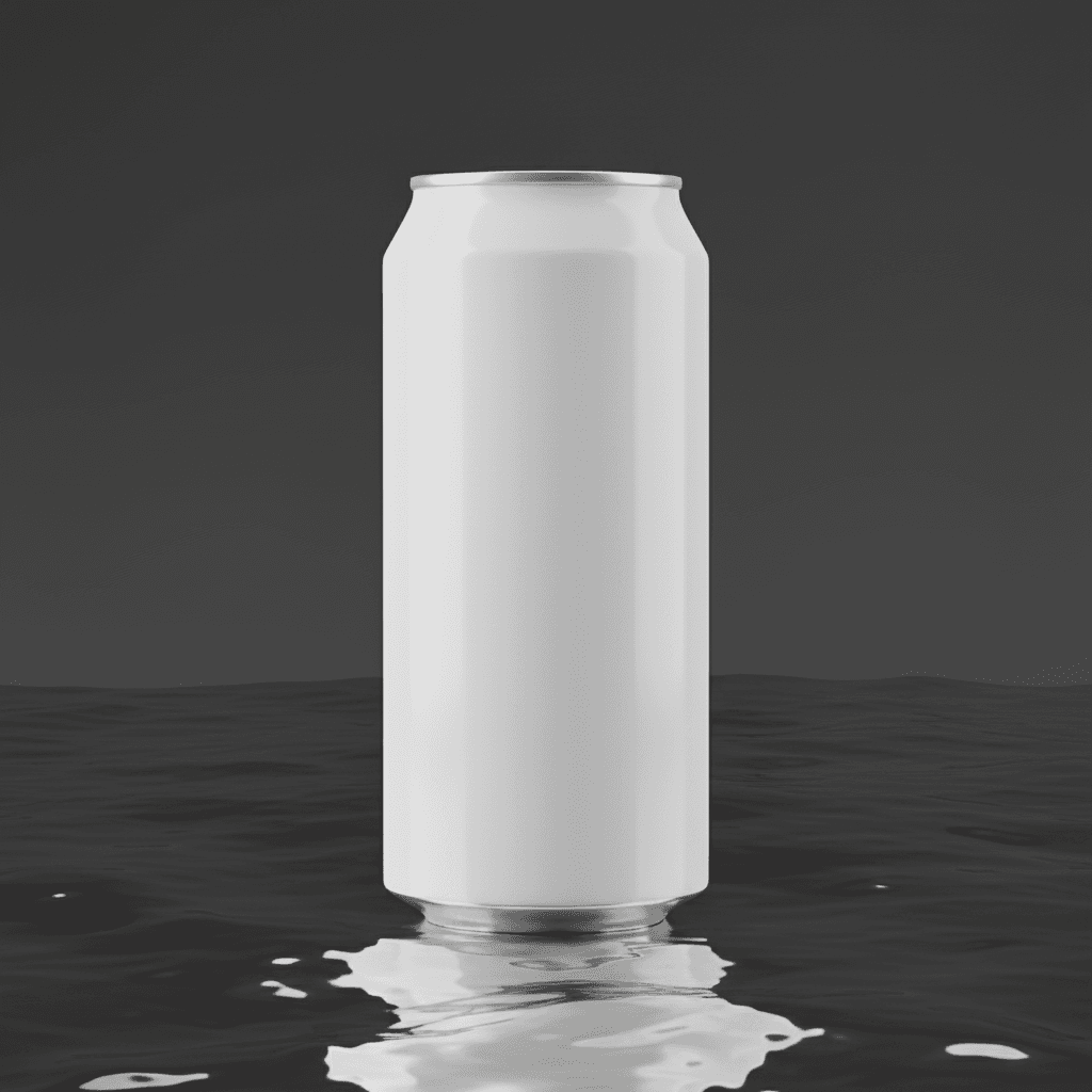 Chrome Distortion Reflective Can