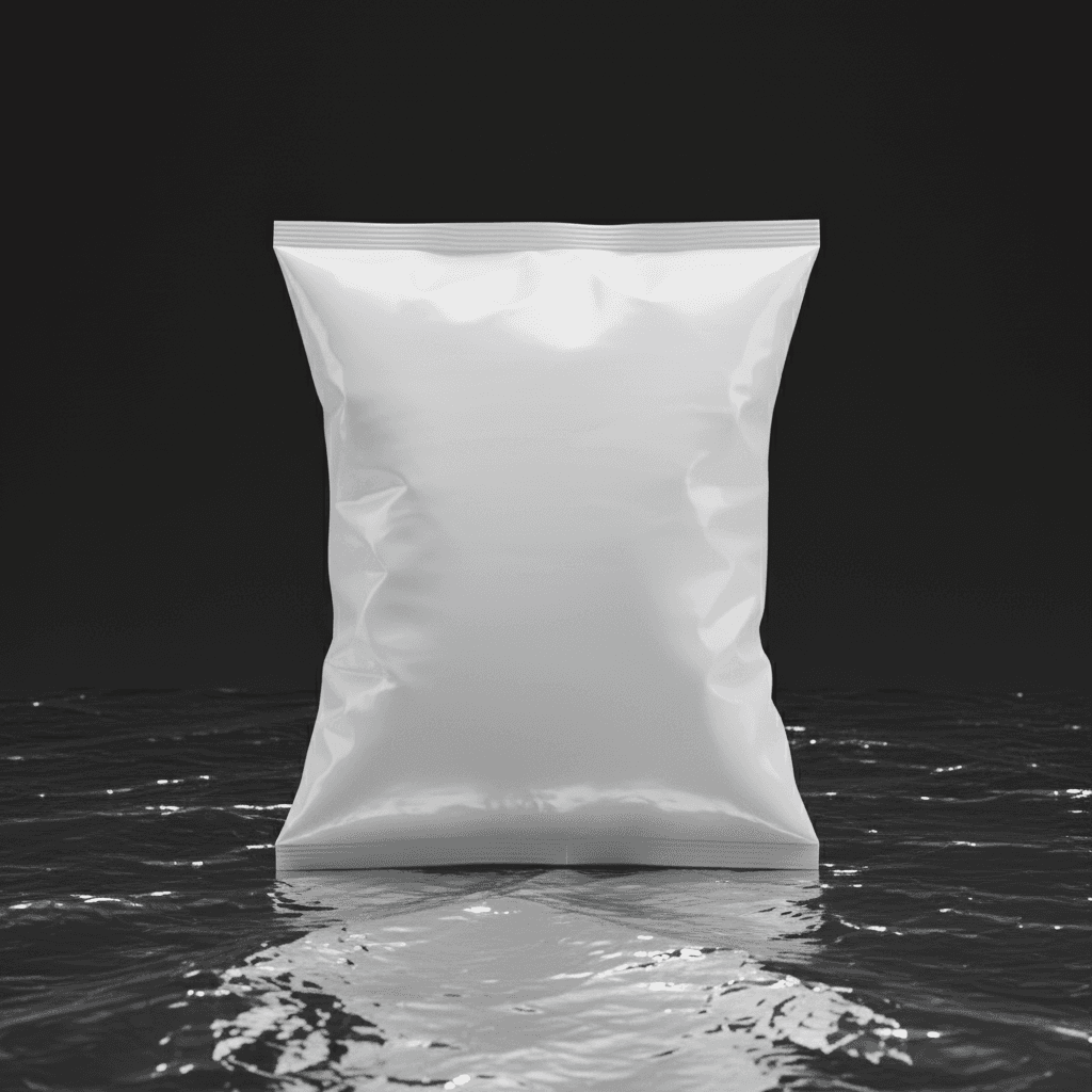 Hard Flash Metallic Silver Bag