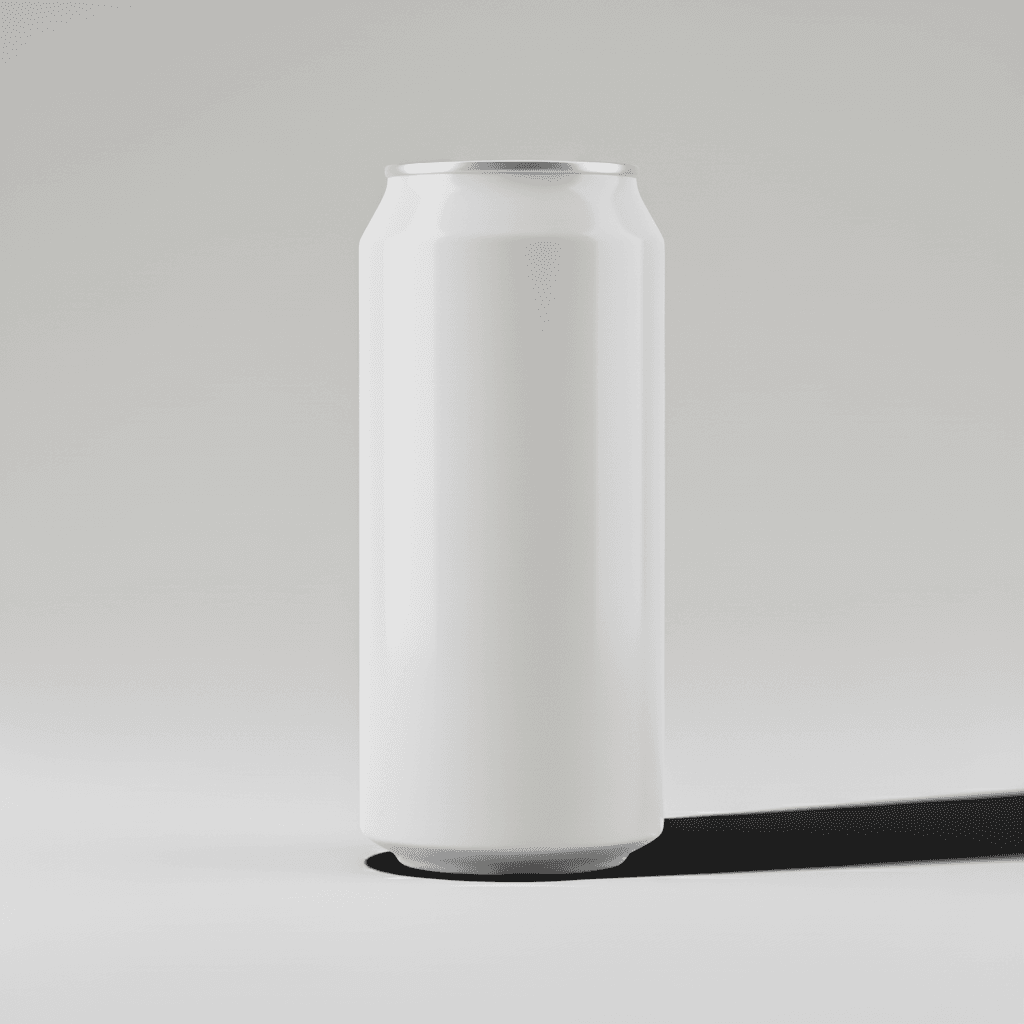 Hard Flash White Seamless Can