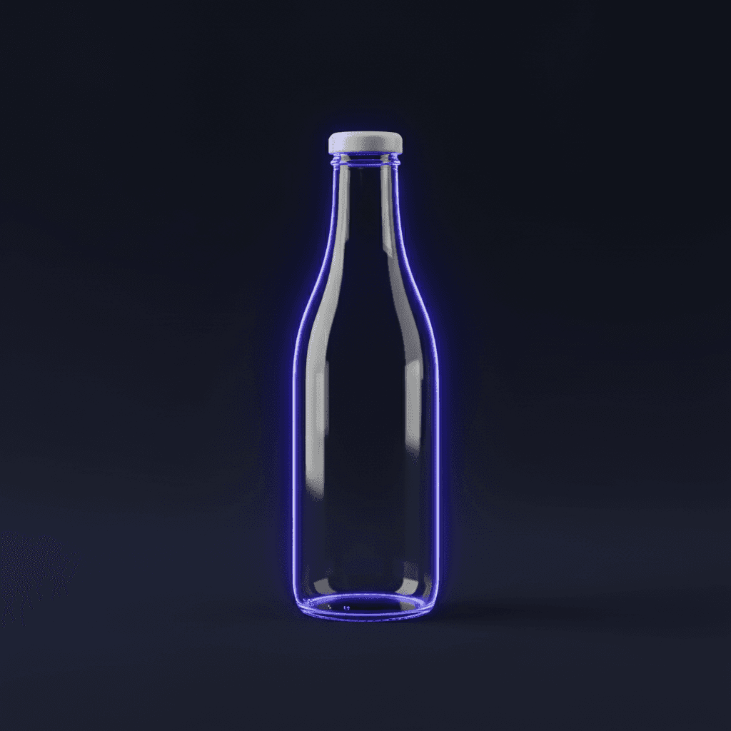 Deep Indigo Backlight Bottle