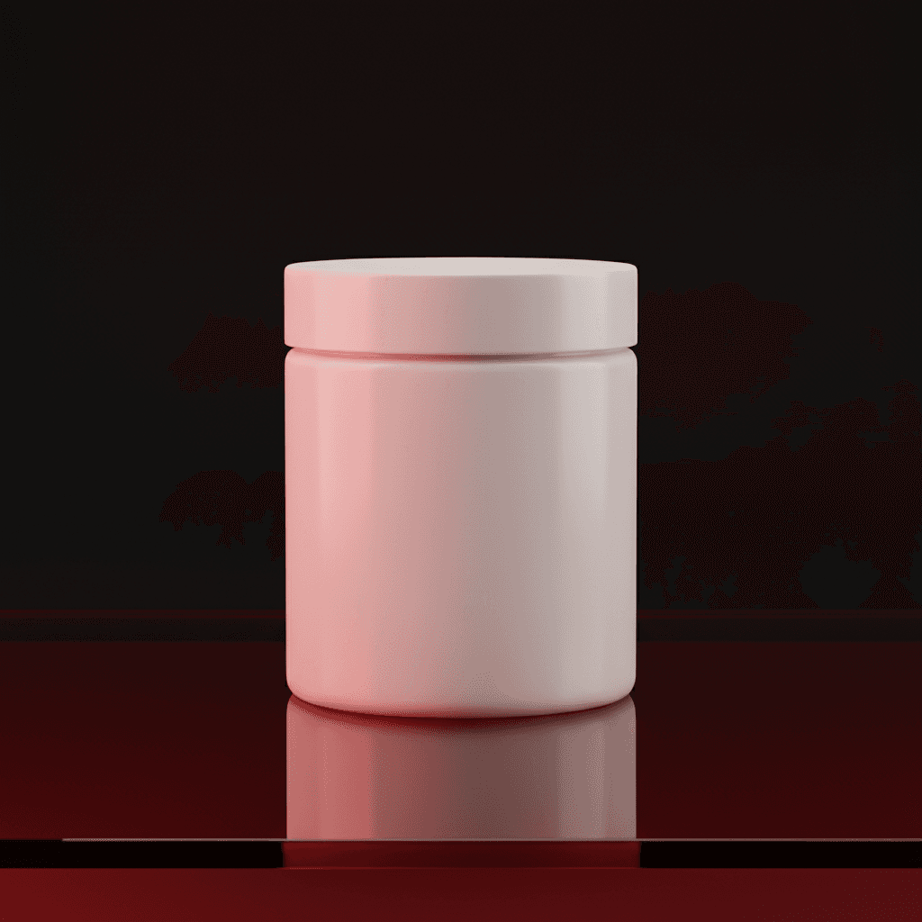 Nocturnal Ruby Glass Jar