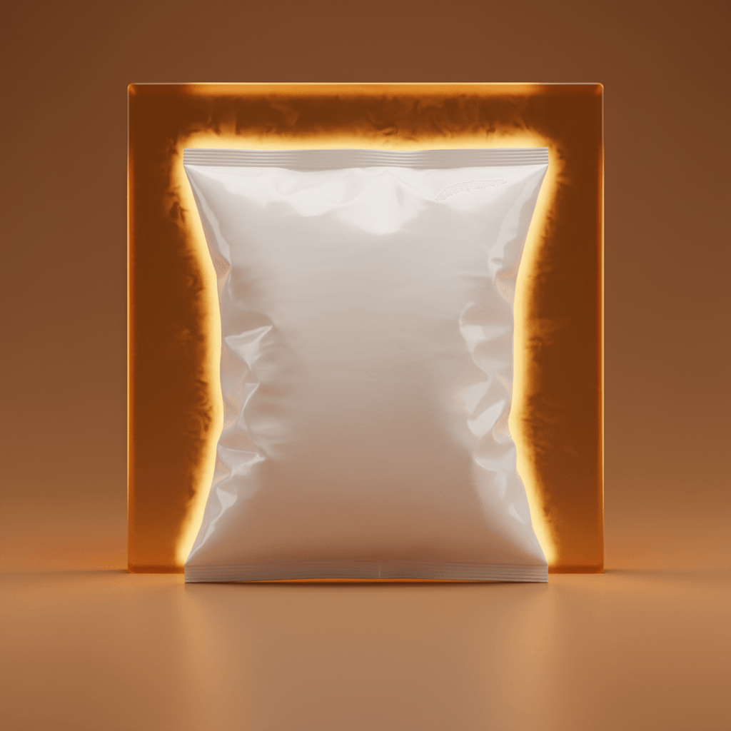Amber Resin Bag AI product photo prompt