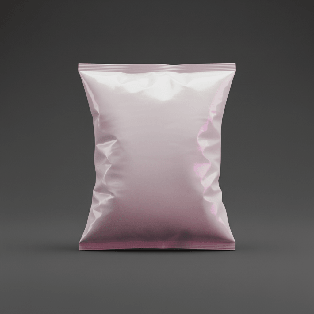 Dichroic Glass Bag AI product photo prompt