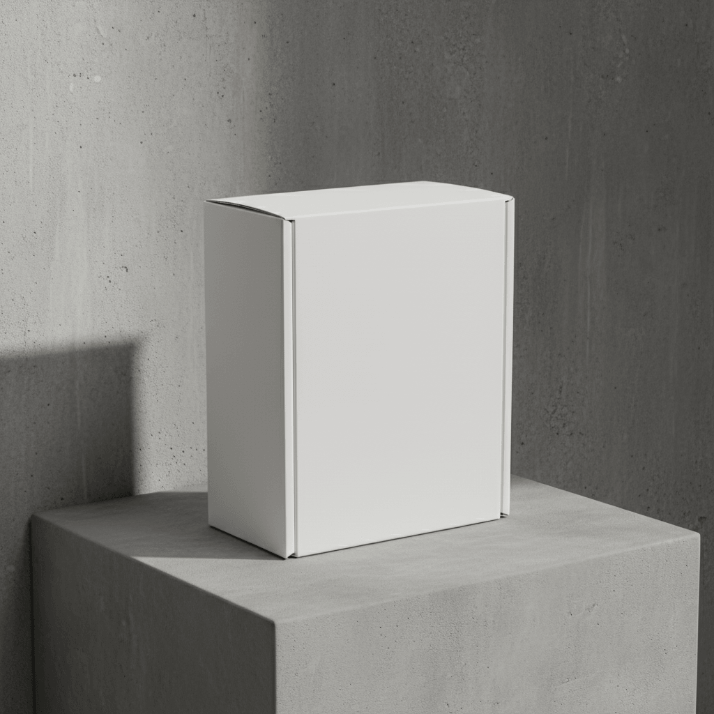 Monolith Concrete Box AI product photo prompt