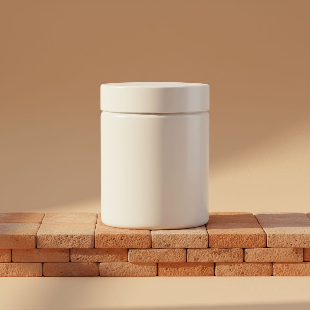 Monolith Terracotta Jar AI product photo prompt