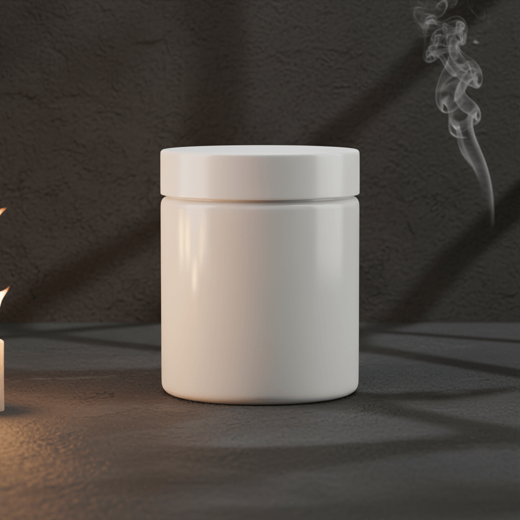 Nocturnal Smoke Jar AI product photo prompt