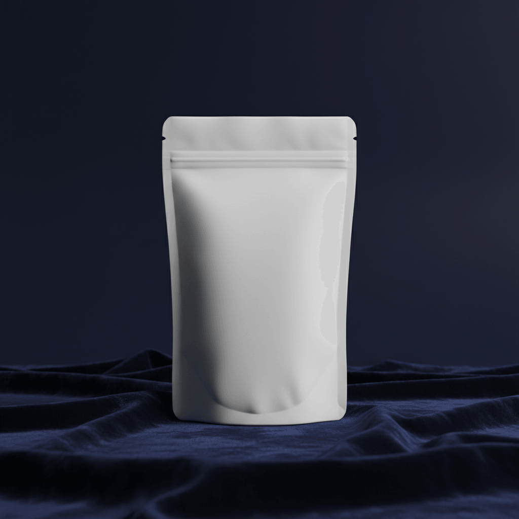 Nocturnal Velvet Pouch AI product photo prompt