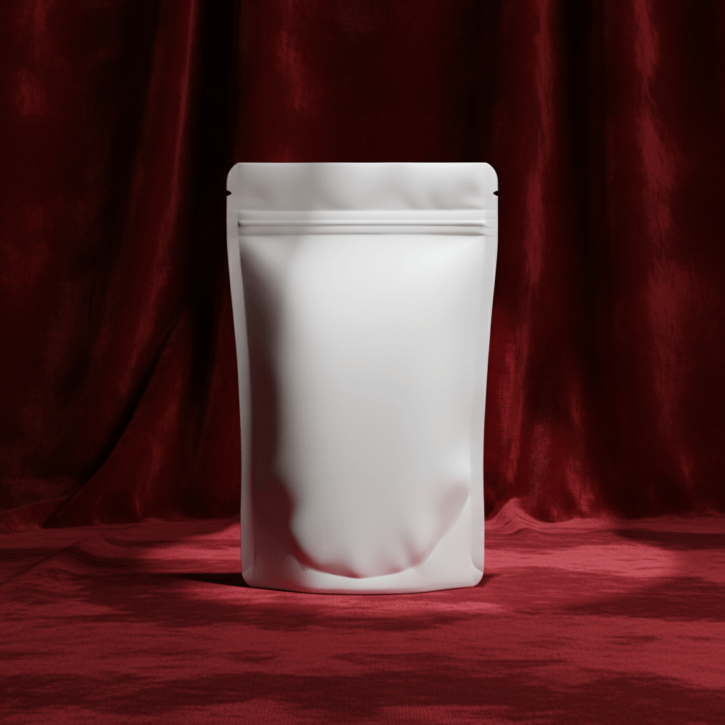 Luxury Velvet Noir Pouch AI product photo prompt