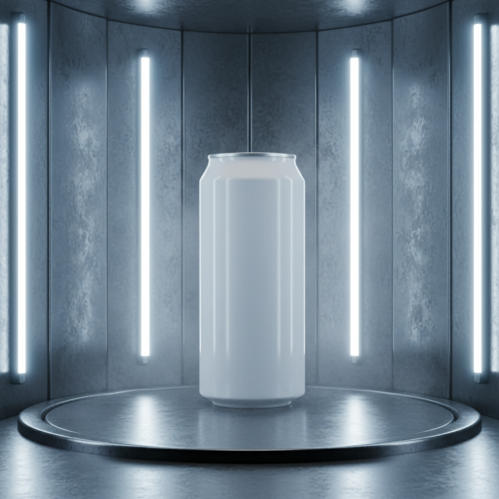 Clinical Liquid Nitrogen Can AI product photo prompt