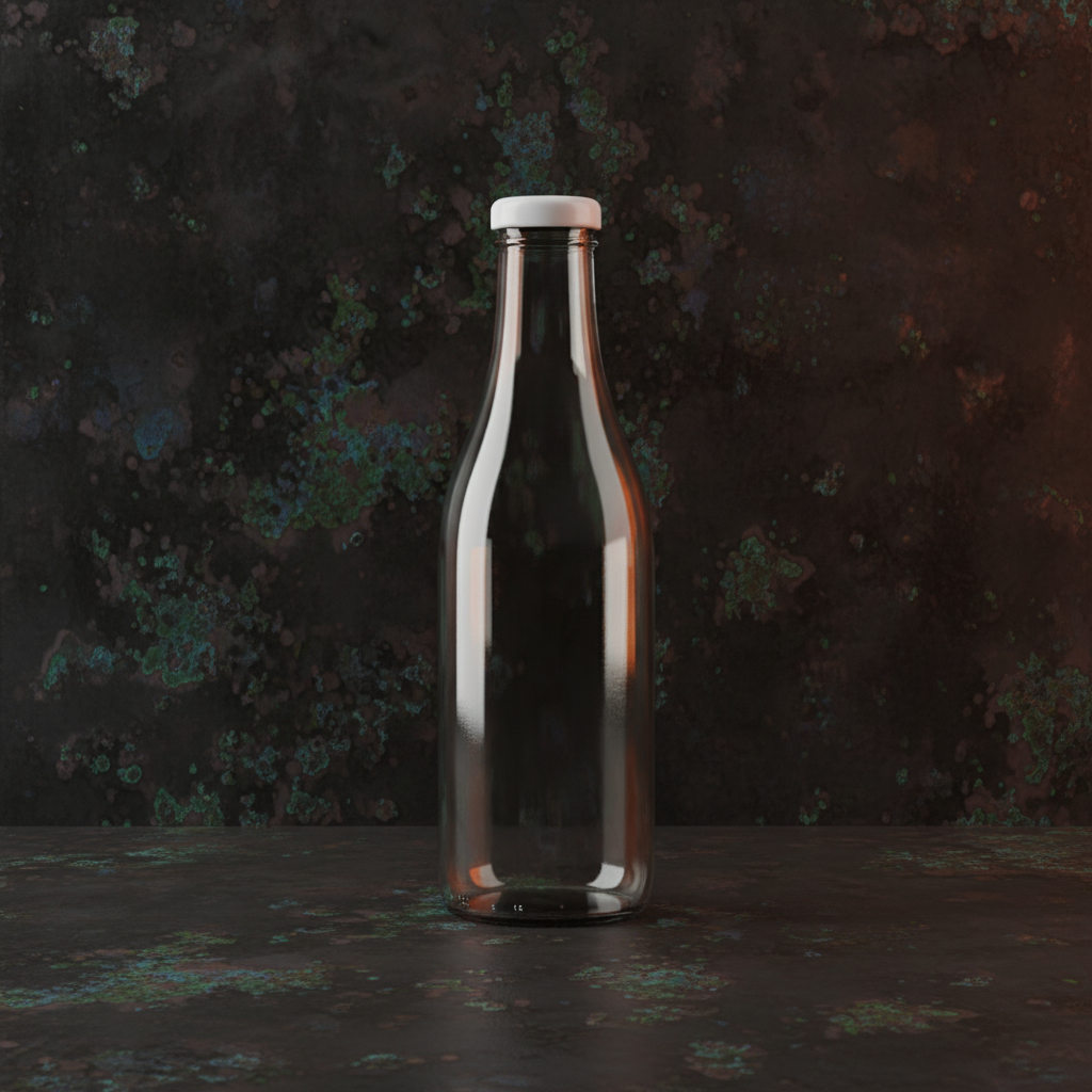 Copper Skim Warm Bottle AI product photo prompt