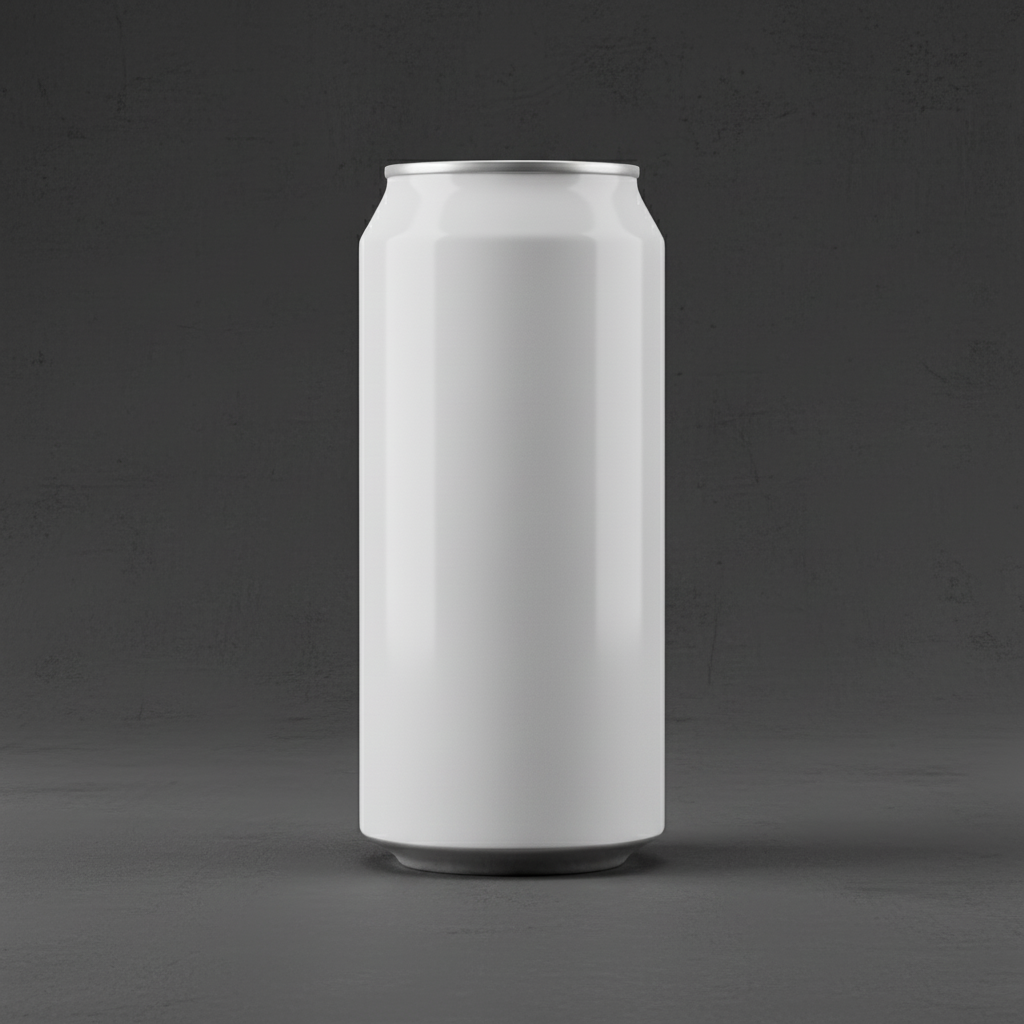 Matte Graphite Can AI product photo prompt