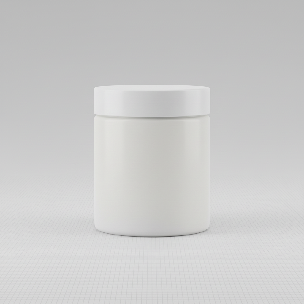 High Key Studio Grid Jar AI product photo prompt