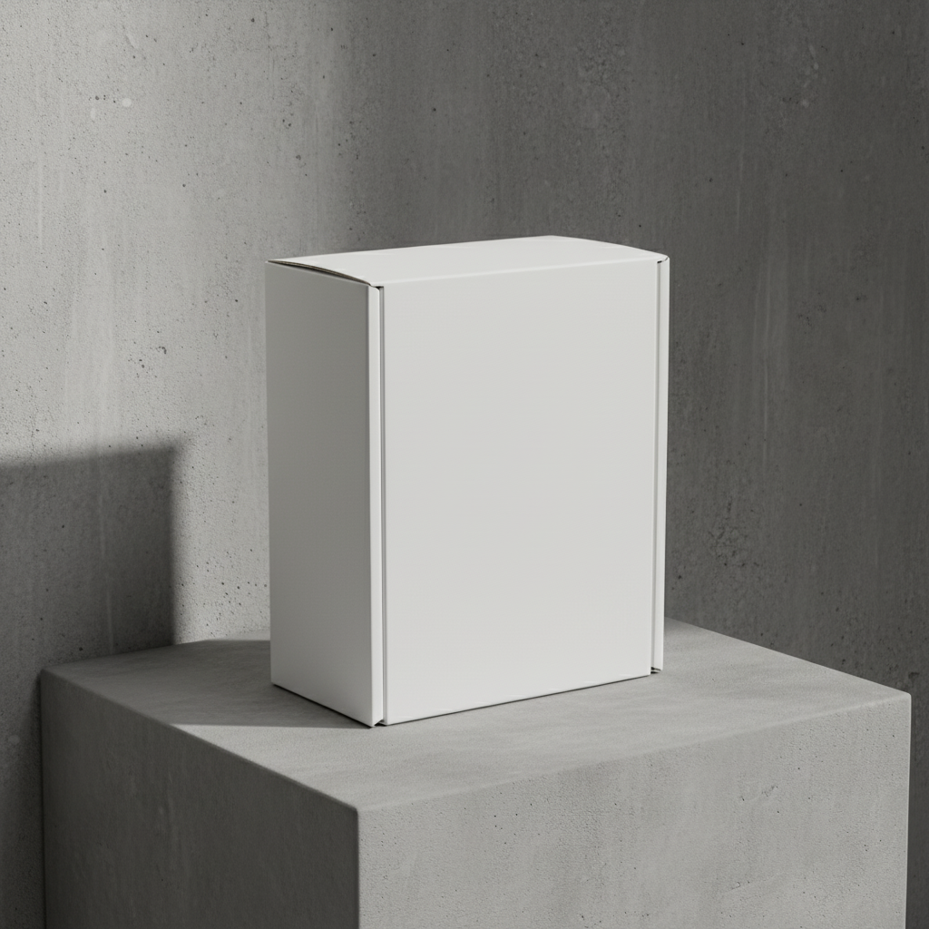 Monolith Concrete Box AI product photo prompt
