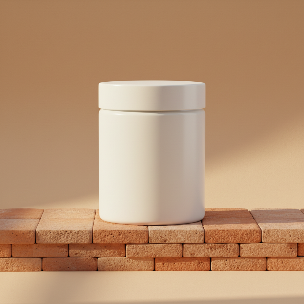 Monolith Terracotta Jar AI product photo prompt