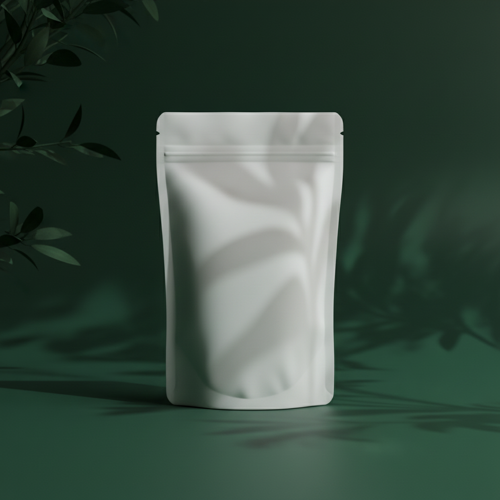 Nocturnal Midnight Garden Pouch AI product photo prompt