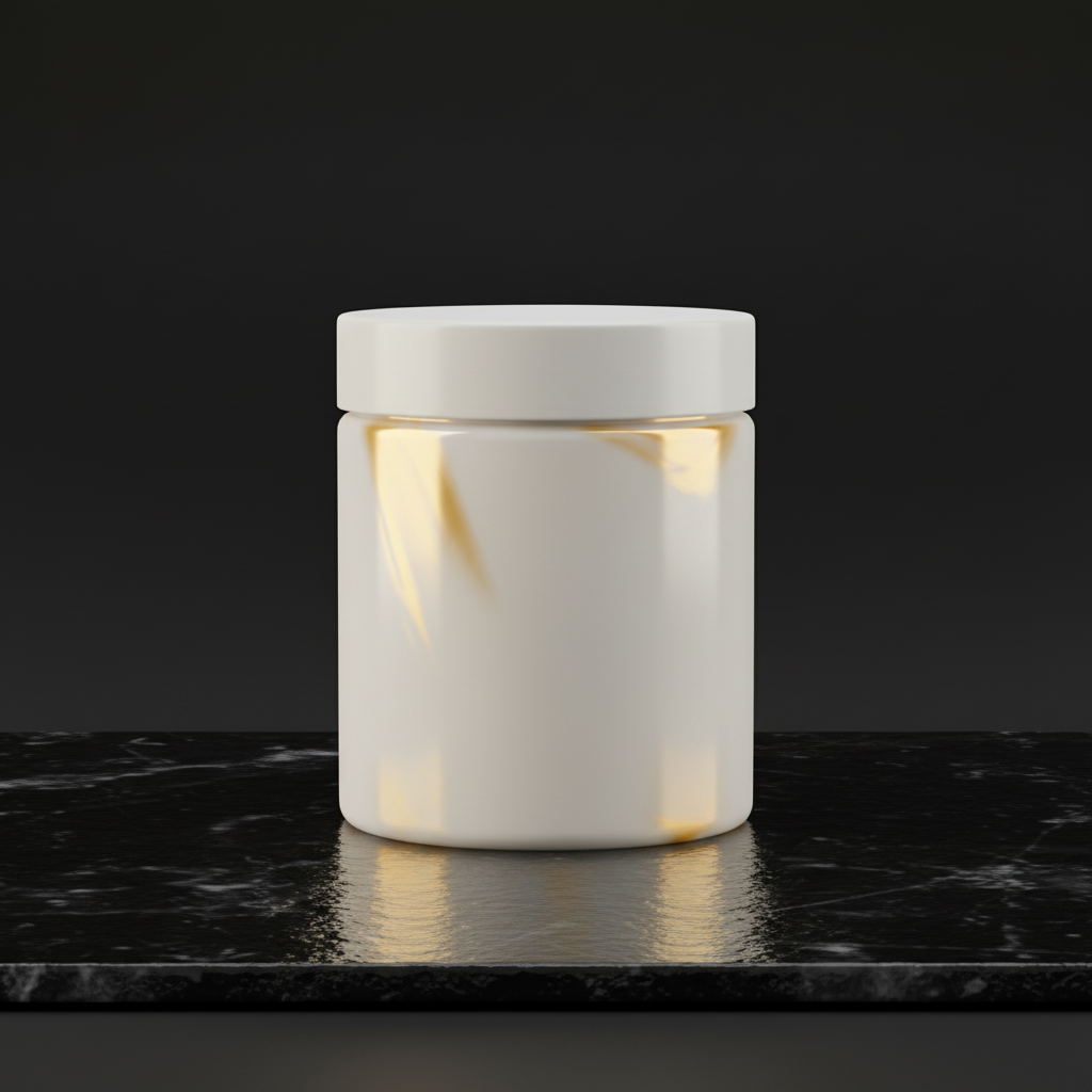Nocturnal Onyx Jar AI product photo prompt
