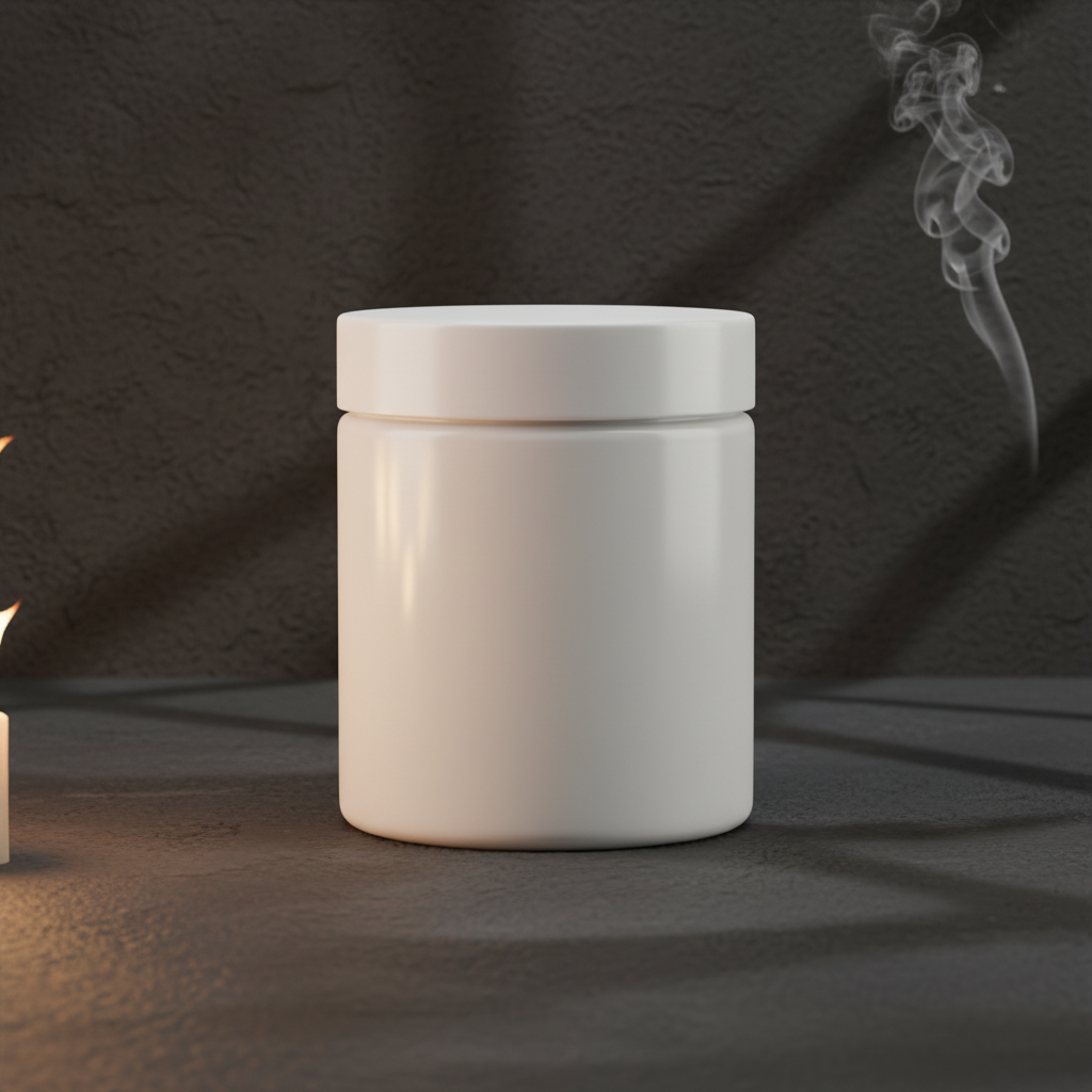 Nocturnal Smoke Jar AI product photo prompt