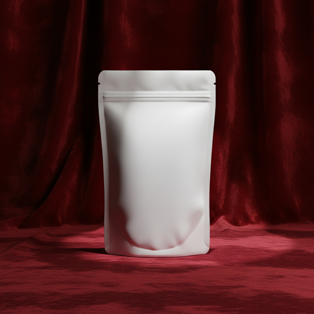 Luxury Velvet Noir Pouch AI product photo prompt